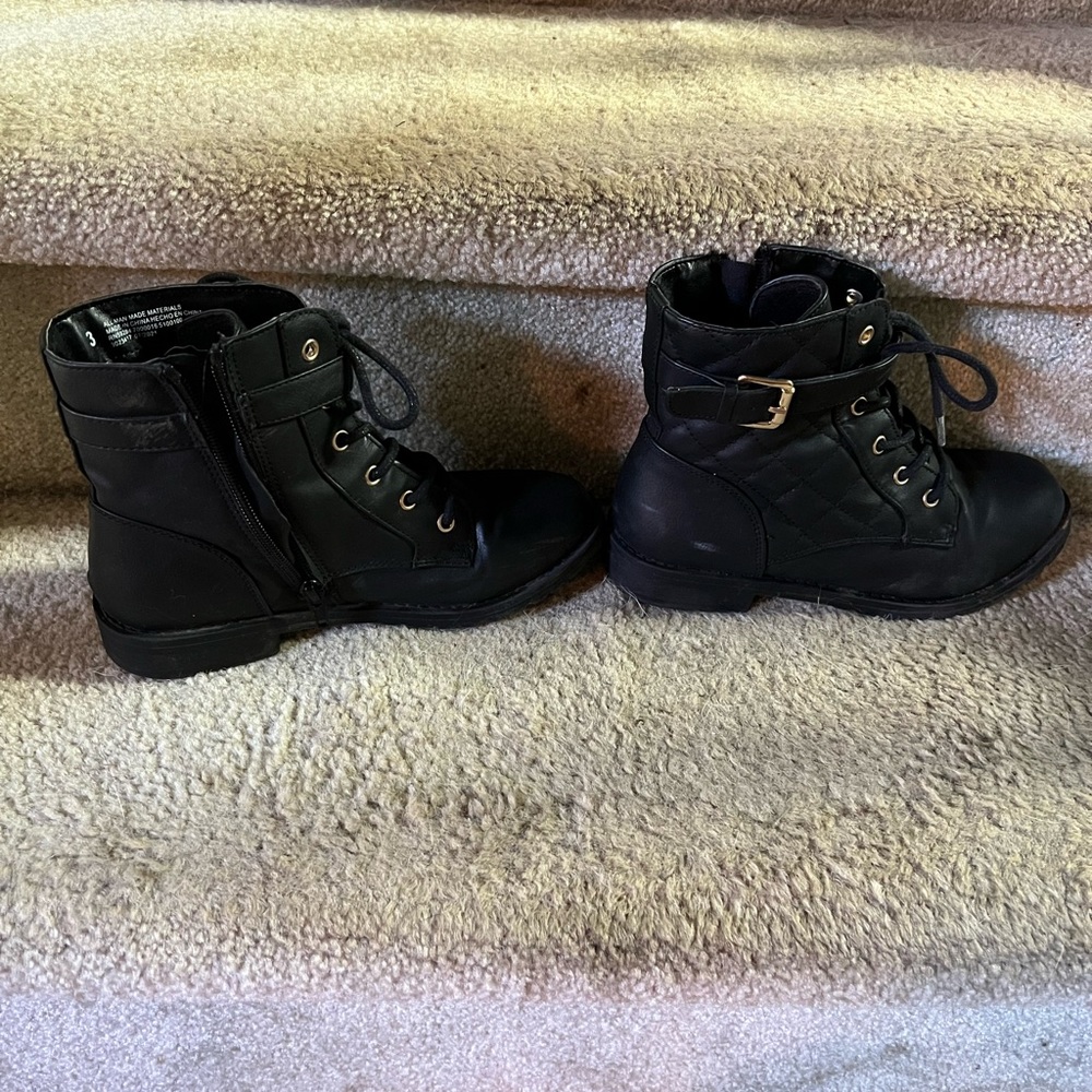 Girls Combat Boots